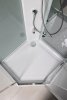 Душевая кабина Aquanet Passion P 3.0 90x90, прозрачное стекло, поддон низкий, двери раздвижные