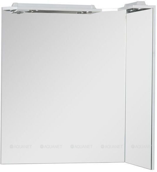 Зеркало Aquanet Корнер 90 R белый