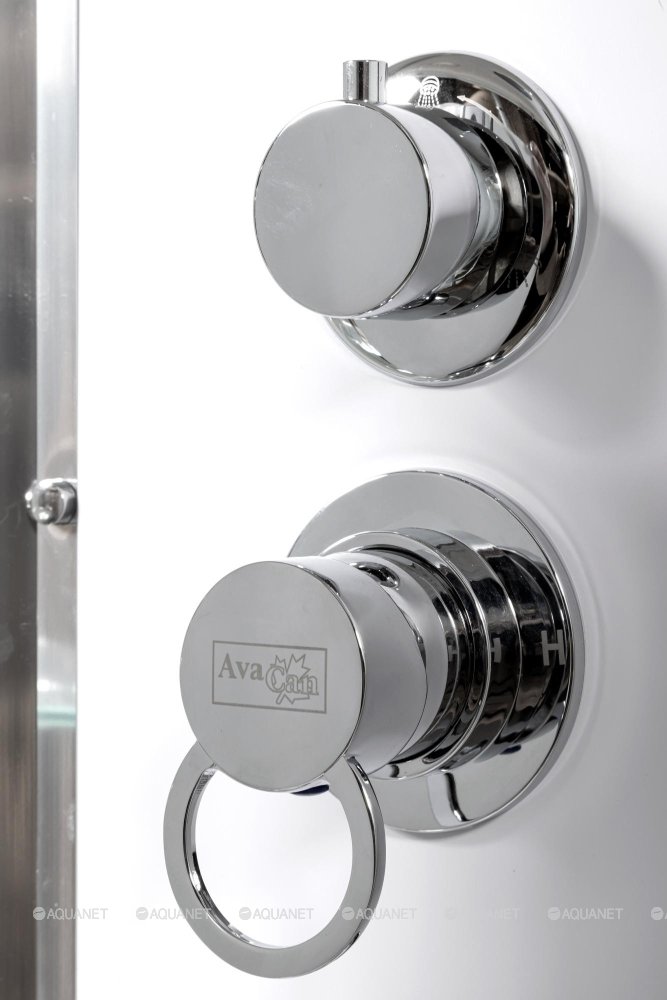 Душевая кабина AvaCan 120x90 EM2012RLED+GM поддон низкий, двери раздвижные