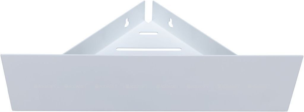 Полка Aquanet Магнум Н 28x28 белая матовая, угловая