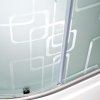 Душевая кабина AvaCan 110x110 EM5011GM поддон высокий, двери раздвижные
