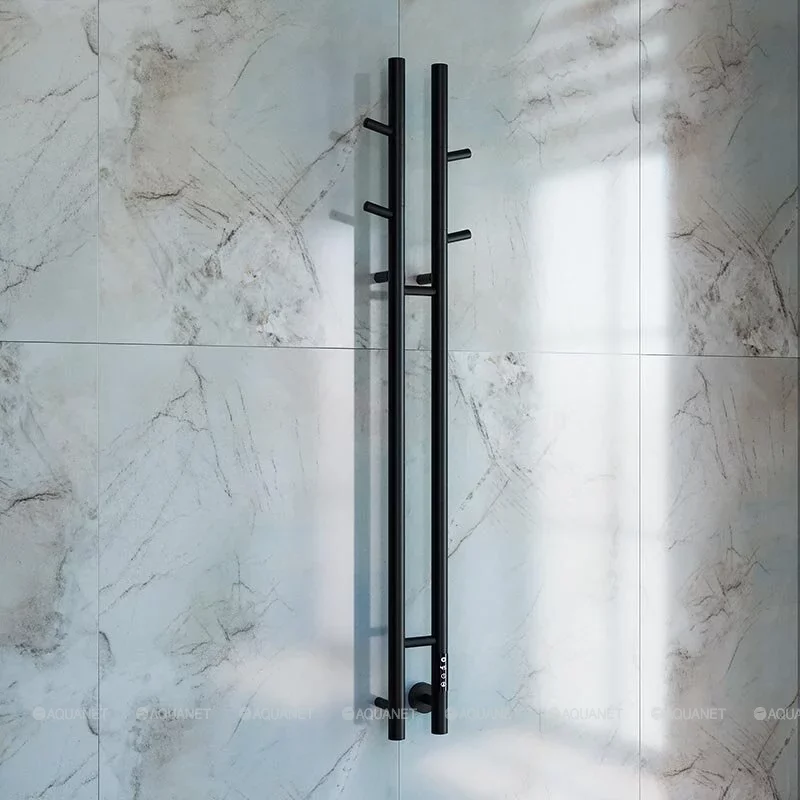 Полотенцесушитель электрический Vincea 130x25 VTD-1D2BE черный