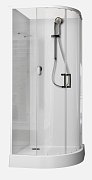Душевая кабина Aquanet Passion EVO 80x80 R White, поддон низкий, двери раздвижные