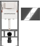 Инсталляция для унитаза Ceramicanova Balance Square CN121002CH хром глянцевый